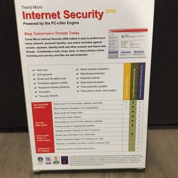 Trend Micro Internet Security 2008 Edition Computer Software - Picture 3 of 6